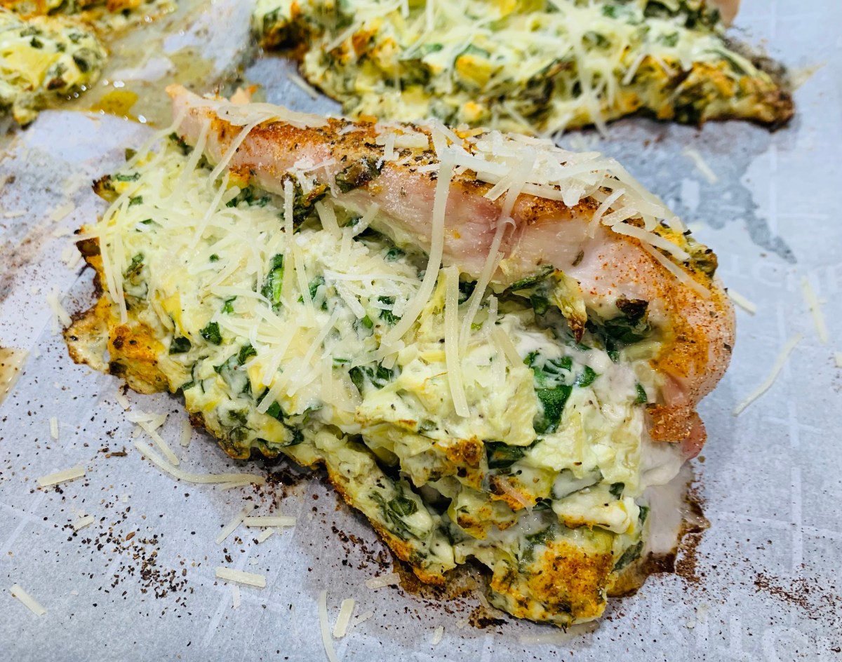 Spinach Artichoke Dip Stuffed Chicken&nbsp;Breasts