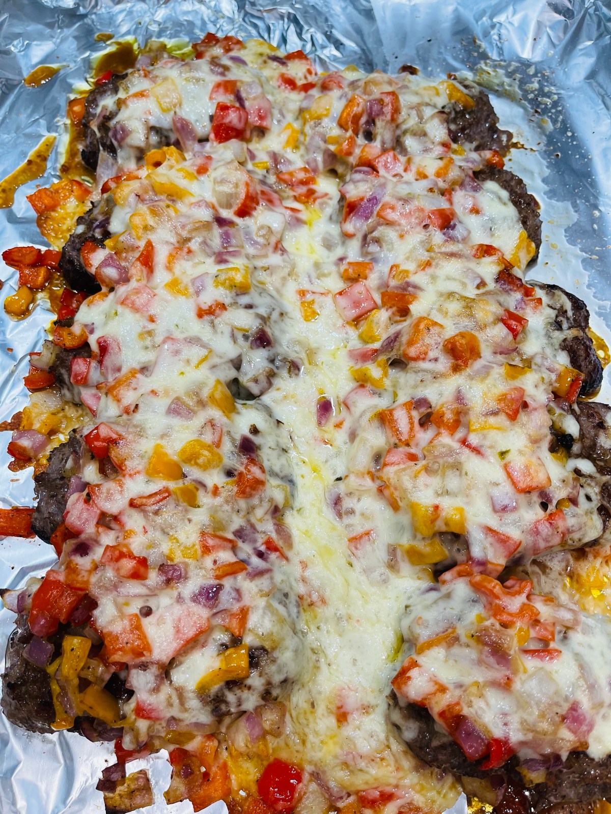 Cheesy Brats with Peppers &&nbsp;Onions